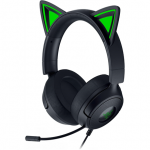 Ausinės Razer Kitty V3 X laidinės pilno dydžio su mikrofonu 3.5 mm juoda RZ04-05350200-R3M1