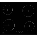Kaitlentė Simfer Hob H6.040.DECSP Vitroceramic, Number of burners/cooking zones 4, Touch Control, Black