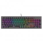 Klaviatūra Genesis THOR 303, Mechanical Gaming Keyboard, RGB LED light, US, Black, Wired, USB Type-A