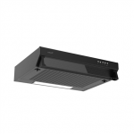 Gartraukis CATA FK SLIM 6000, įprastas, energijos efektyvumo klasė B, plotis 60 cm, 162 m&sup3;/h, mechaninis, LED, juodas.