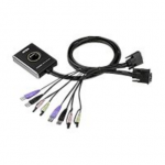 Adapteris Aten 2-Port USB DVI/Audio Cable KVM Switch with Remote Port Selector