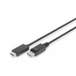 Adapteris Digitus HDMI (Male) į DisplayPort (Male) AK-340303-020-S 2m 4K palaikymas juodas