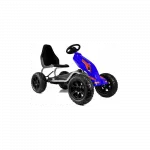 Pedalinis kartingas B012 su pripučiamomis ratomis, mėlynas