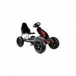 Pedalinis kartingas B012 su pripučiamais ratais, juodos spalvos