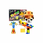 Putų pistoleto robotas 2in1 kaukė