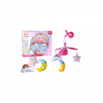 Vaiki&scaron;kų lovytės karuselė Universalus spaustukas Pliu&scaron;iniai pakabukai Rausva