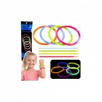 Apyrankės-juostelės, fluorescencinės, &scaron;viečiančios tamsoje, &bdquo;Neon Stick&ldquo;, 5 vnt