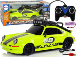 LEAN Toys Sports Car 1:18 Green Spare Wheel Pilot Žaislas