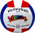 LEAN Toys White Volleyball Ball, Size 5, Colorful
