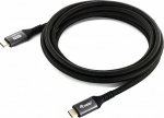 EQUIP USB-C kabelis 4.0 5A 100W 2m juodas kabelis
