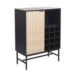 Evelekt Cabinet HELVE with wine rack 80x40xH110cm, melamine Spinta