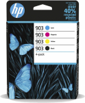 HP No. 903 (6ZC73AE) 4-Pack Color dažų kasetė