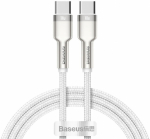 Baseus Cafule Series Metal Data USB Type C to USB Typ C 100W, 1m White kabelis