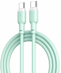 XO NB208B USB-C to USB-C PD D60W 1m Green kabelis