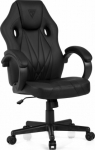 SENSE7 Prism Faux Leather Black Kompiuteriniai baldai