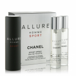 Chanel Allure Sport Set 2x Refill 20ml + EDT 20ml Kvepalų rinkinys