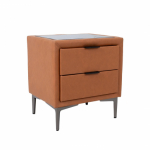 Evelekt Night stand LENA 50,5x41x54cm, cognac brown Naktinis staliukas