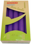 PROVENCE Table Candle Violet &Oslash;2x17cm 10pcs Žvakė
