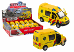 LEAN Toys Ambulance Ambulance 1:32 Opening Doors Lights Sounds Drive Yellow