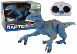 LEAN Toys Remote-controlled Dinosaur Velociraptor Sound Roaring Blue Žaislas