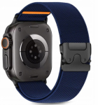 Tech-Protect Nylon Clasp Apple Watch 6/ 7/ 8/ 9/ 10/ SE 44-49mm Navy Dirželis