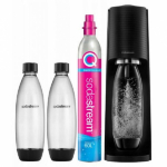 SodaStream Sodastream Terra saturator + 2 bottles + gas Black prietaisas