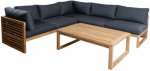 Evelekt SERENITY table, sofa brown/ grey rinkinys