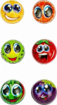 Mega Creative Mega Creative PILKA ANTYSTRES 7CM MC SPORT OWOCE 24/ 288/ 576