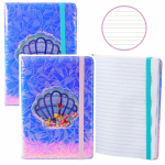 LEAN Notebook Notebook Lined Shell With Confetti Holographic A5 70 Sheets Mokyklinis krep&scaron;ys