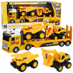 LEAN Toys Construction Vehicles Set Truck Tow Truck Excavator Dump Truck Lights
