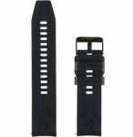 GARETT Universal Silicone Strap 22mm Black Dirželis