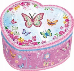 Pulio _7352095 Pecoware Butterflies heart-shaped music box 2 Žaislas