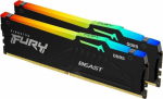 Kingston Fury Beast RGB Black 2x16GB DDR5 6000MHz DIMM KF560C30BBAK2-32 operatyvioji atmintis