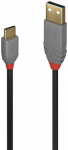 Lindy Anthra Line USB-C to USB-A 2.0 1m kabelis