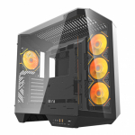DarkFlash DY470 black+ 4 fans + GPU bracket kompiuterio korpusas
