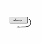 MediaRange 16GB MR915 USB 3.0 Black + Silver USB raktas