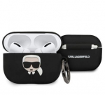 Karl Lagerfeld "Klacapsilglbk Silicone Case Apple Airpods Pro" Black Aksesuaras