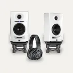 Kali Audio LP-UNF + IsoAcoustics ISO-155 + Audio-Technica ATH-M40x Desktop Monitoring Set