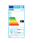 Simfer | Cooker | 5405SERGG | Hob type Gas | Oven type Electric | Stainless steel | Width 50 cm | Electronic ignition | Depth 60