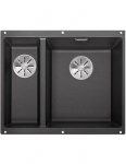 Plautuvė BLANCO SUBLINE 340/160-U RE SILG PDUR Antracito InFino O.AF, 523558
