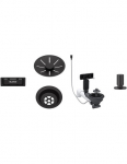Priedai BLANCO Waste fitting set 1x3,5'' InFino Pop Up Control Black matt