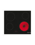 Bosch Hob | PKE61RBA2E | Electric | Number of burners/cooking zones 4 | Touch | Timer | Black