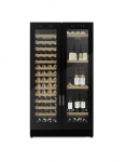 Caso 00674 Wine Cooler WineChef Duo, Up to 122 bottles, Compressor Technology, Black