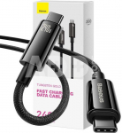 USB-C to USB-C cable Baseus Tungsten Gold 240W 2 m (black)