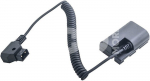 Caruba Canon LP E6 full decoding Dummy battery +D TAP B type port (spring cable)