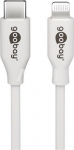 Goobay 39448 Lightning - USB-C  USB charging and sync cable, 2 m, white Goobay USB-C&trade; male Apple Lightning male (8-pin)