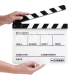 Caruba Professionele Director Clapper white/BW (whiteboard stift)