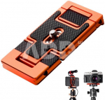 K&F Arca Swiss Quick Release Plate Camera and Smartphone Mount CA02 Orange