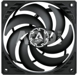 ARCTIC P12 SLIM PWM PST korpuso ventiliatorius, 4-pin, 120mm, siauras Black