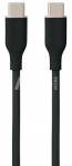 Silikoninis kabelis USB Type-C - Type-C, 60W (Black, 3m)